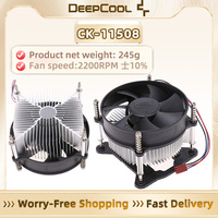DeepCool CK-11508 95mm Mini CPU Cooler,TDP 65W PWM Air-Cooled Radiator with 2200RPM Quiet Fan for ITX PC Compatibility