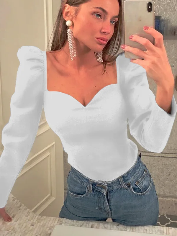 

Корейская винтажная блузка Cleanfit: осенние цвета, специальное предложение, хит продаж, женская модная тонкая блузка с коротким рукавом А-силуэта из полиэстера