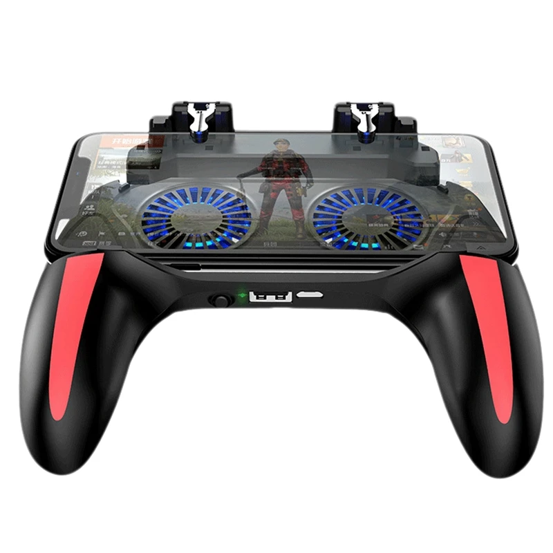 A69F-Double Fan Cooling Mobile Phone Gamepad Controller Suitable For Pubg Games And Movies