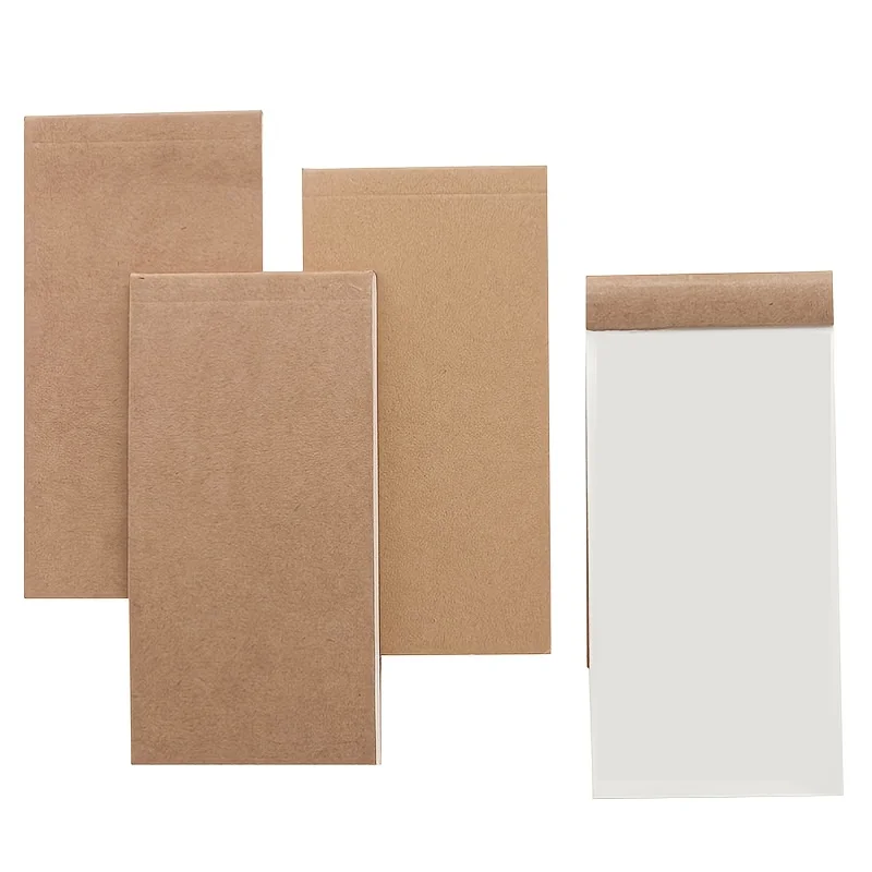 50 Pieces of Tearable Practical Note Pads, Kraft Paper, Portable Note Pads, Todo Plan Notes