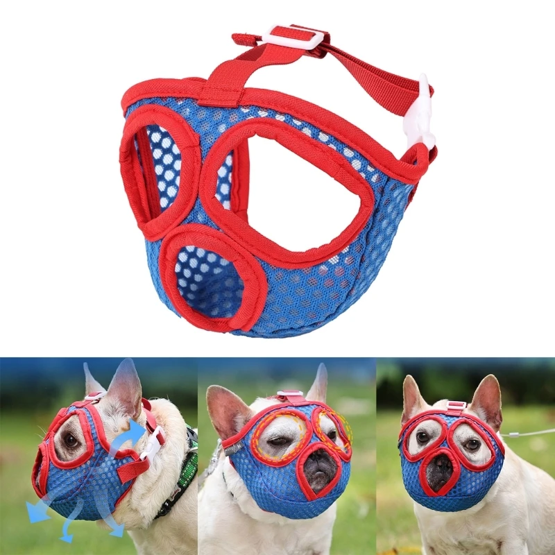 2024 New Muzzles For Short Snout Dog Short Snout Dog Muzzles Bulldog Muzzles for French Bulldog Bulldog Muzzles for Biting