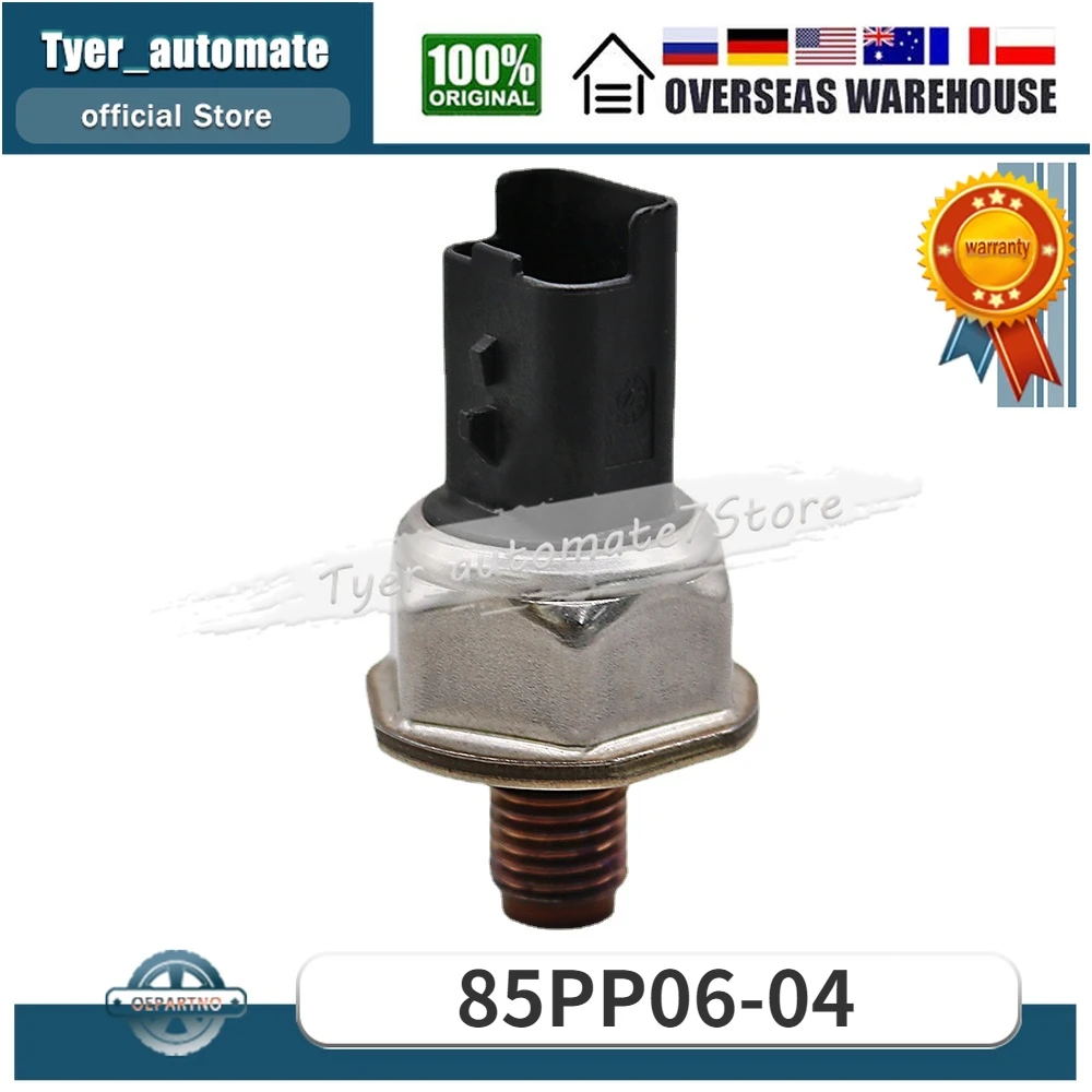 85PP06-04 Fuel Rail Pressure Sensor For Citroen C3 C4 BERLINGO DISPATCH C5 Fiat Scudo Peugeot 207 407