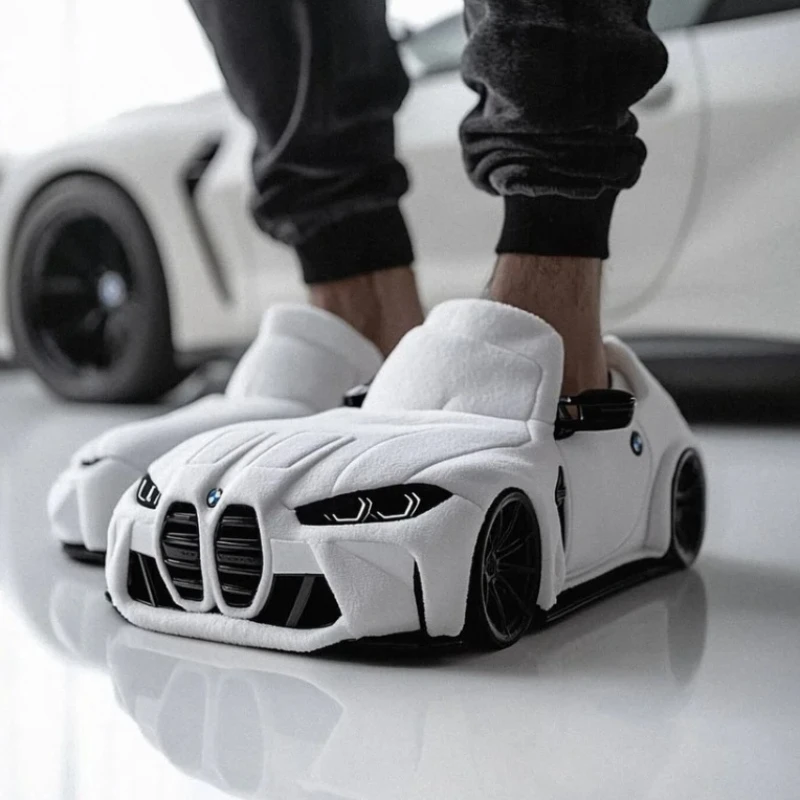 Porsche Plush Slippers, BMW Racing Family Slippers, Racing Plush Slippers Toys