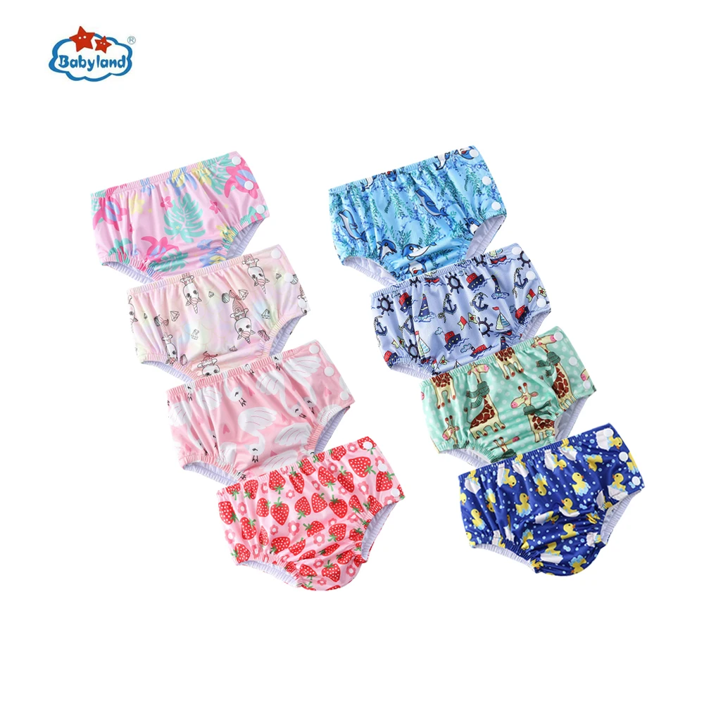 

Babyland 10pcs/Group Swimming Pant Swim Diaper For Baby 3-15KG Washable Swim Nappy Reusable Baby Swmming Diapers