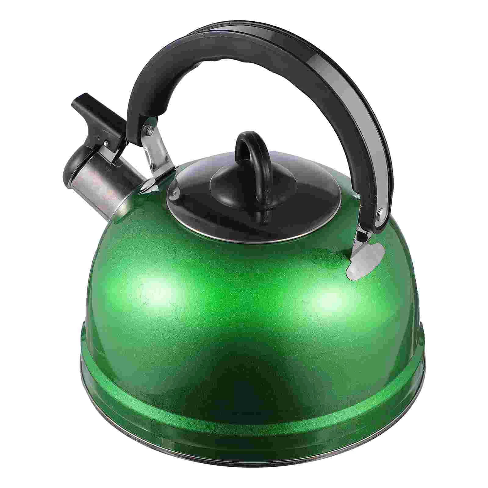 

Gas Stove Chirping Kettle Household Heating Water Home Teakettle Thicken for Induction Cooker Green