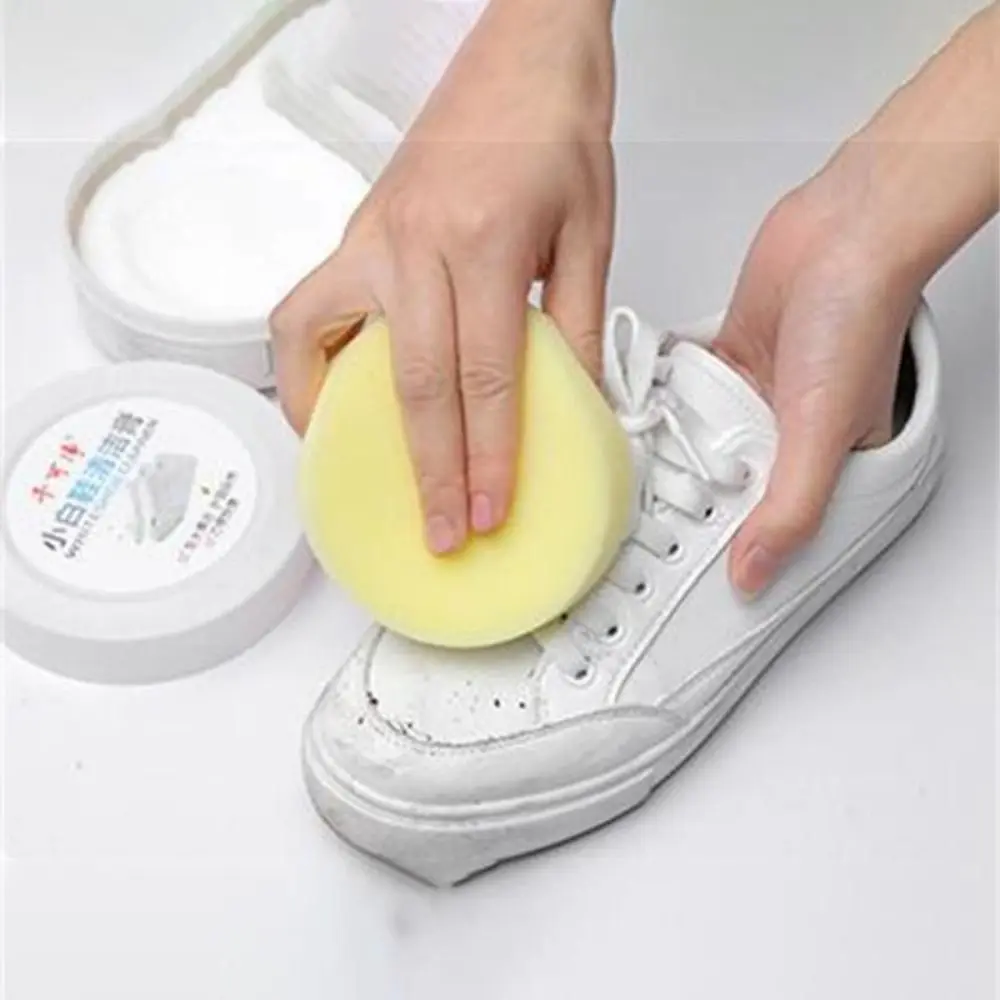 White Shoes Cleaning Cream Stains Remover Shoes Whitening All-Purpose Cleansing Cream For Cleaning Take Care Shoes Sneakers