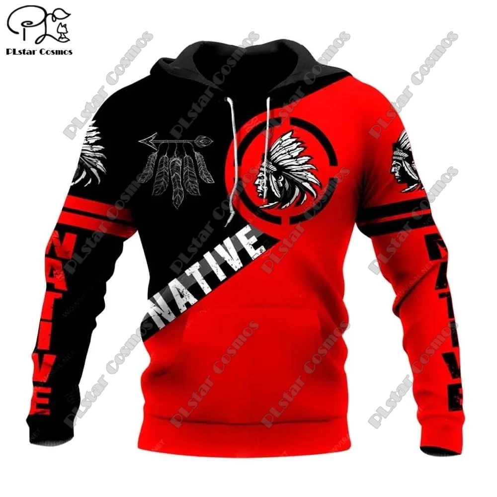 

PLstar Cosmos 3D printing latest aboriginal theme dream catcher feather wolf festival unique men's and women's hoodie