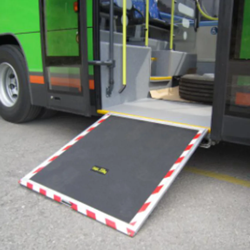 Anti-slip Aluminum Manual Electric Folding Bus Van Coach  Ramp for the Disabled