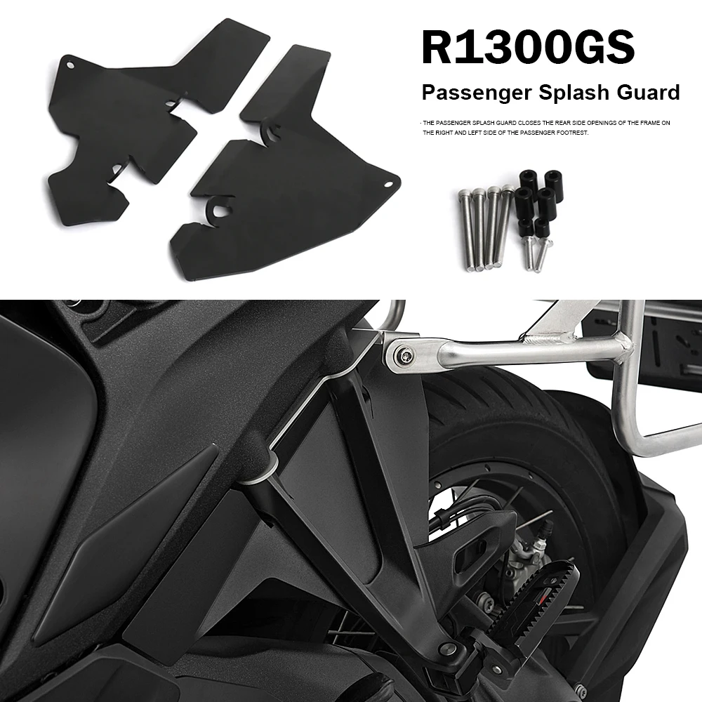 New Rear Side Fender Mudguard Extension Passenger Splash Guard Kit For BMW R1300GS Adventure R 1300 GS r1300gs 2023 2024 2025