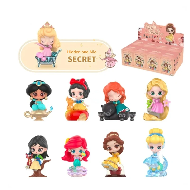 

2024new Disney Princess Series Mystery Box Fairy Tale Town Surprise Blind Box Trend Toys Girl Birthday Gift Collection Figure