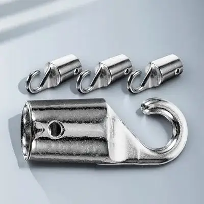 

4Pcs Blind Hooks Replacement Heavy Duty Metal Curtain Rod Hook for Vertical Blinds Tilt Wand Hook Tip Home Upgrade