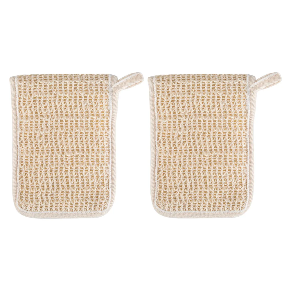 2 sacchetti per sapone, sacchetti per scrubber, barra pulita multifunzione, sacchetti di lino e cotone luffa per portatili fatti in casa