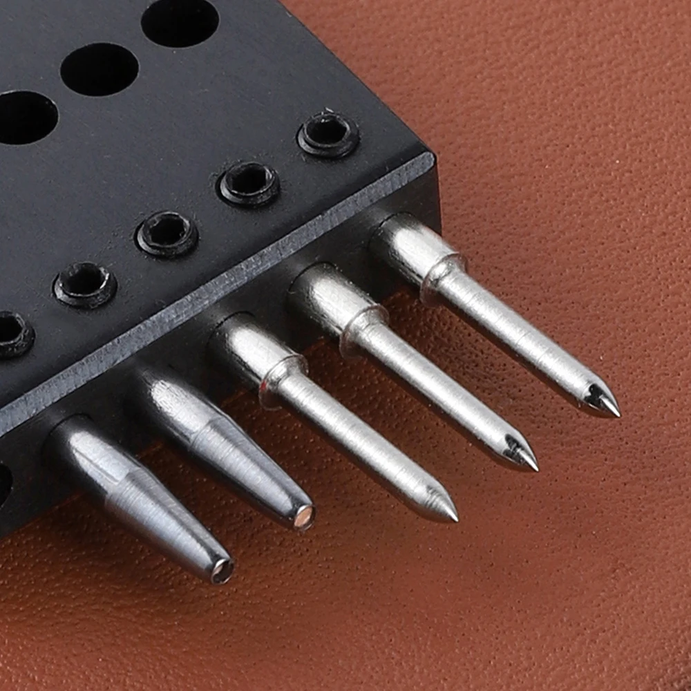 WUTA 2. Generation Scharfer Kopf, austauschbares Stechenisen, abnehmbarer runder Locher, Lederhandwerk, Meißel, DIY-Lederwerkzeuge – Detail 24
