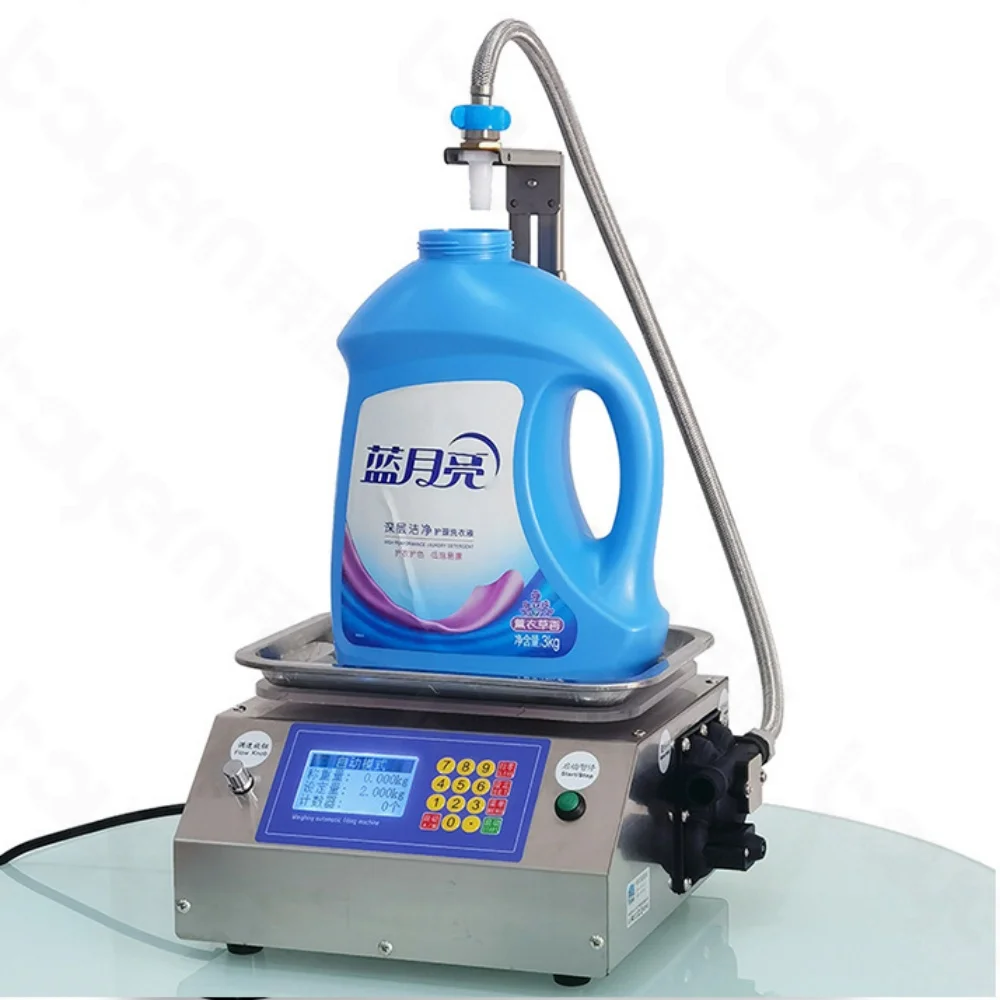 Mesin Pengisi Khusus untuk Botol, Tabung, dan Ampul Cairan Kosmetik, Minuman, Air, Minyak Esensial, Parfum, Madu dengan Timbangan Otomatis