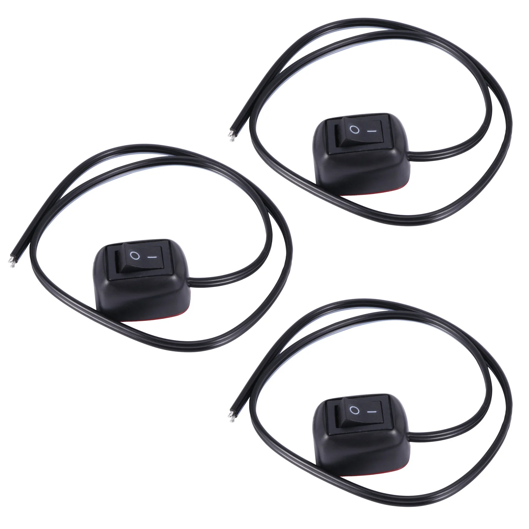 A03Z-3X Car DIY Switch Water Drop Shape Button Switch OFF/ON DC 12V For Fog Lights, DRL, LED Light Bar, Etc