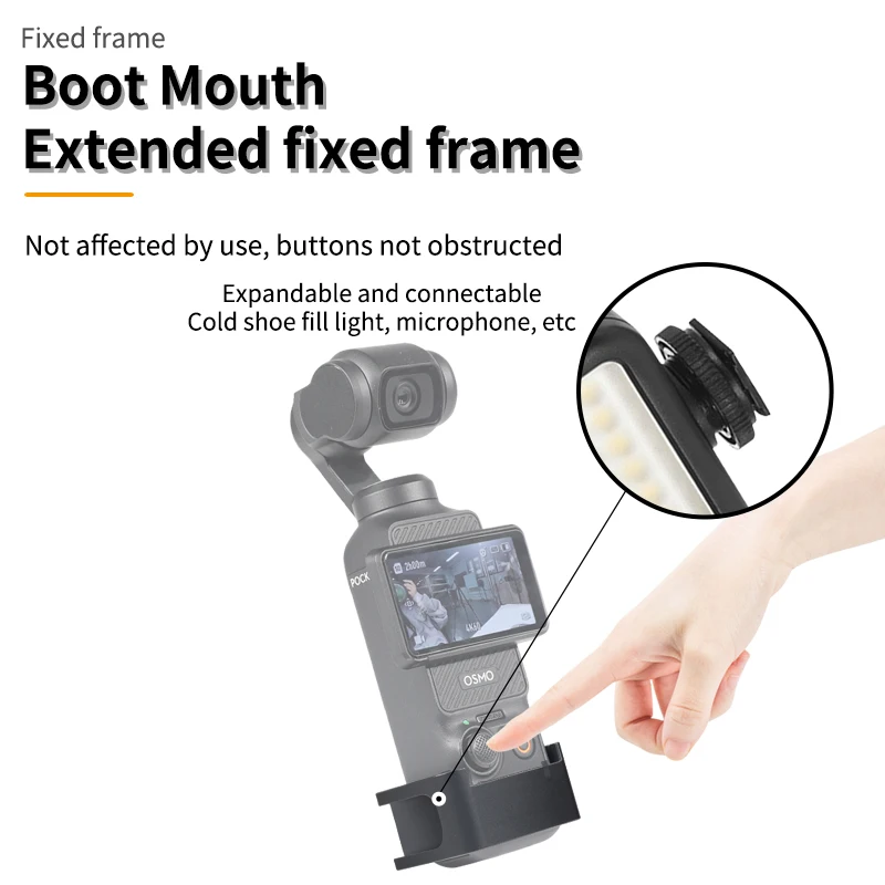 KIPYE Expansion Adapter Mount for DJI Osmo Pocket 3 Accessories Pocket3 Holder accessary aluminum alloy protective frame