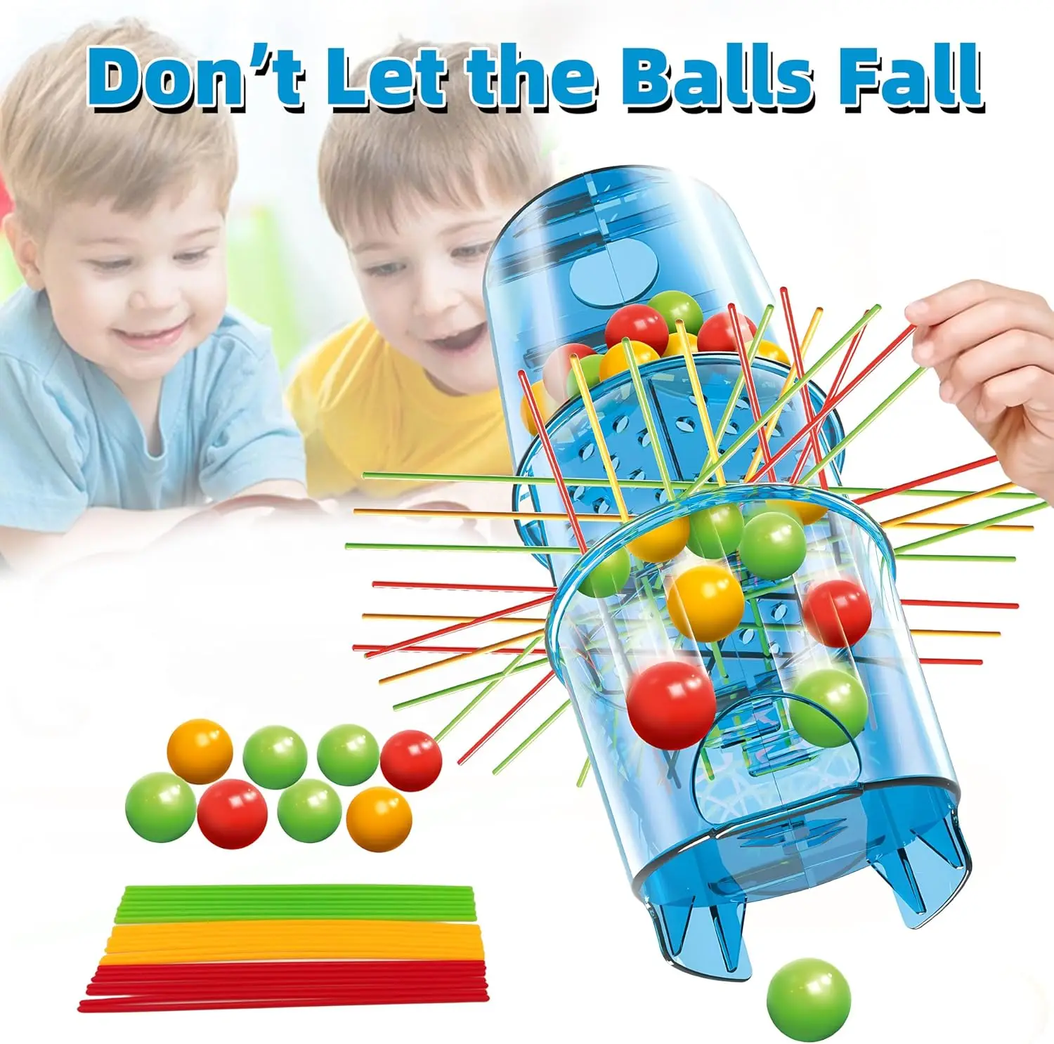 Don\'T Let The Ball Fall,Best Board Game for Family,Party,Puzzle toy,2-4 Players,hand-eye coordination, fine motor, thinking