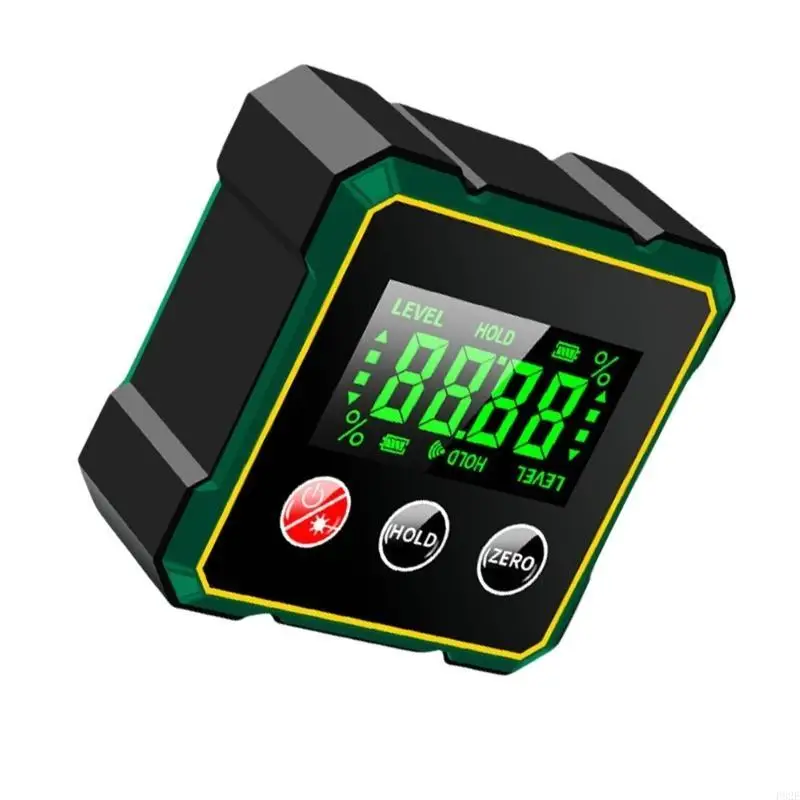 P82E Aluminum Alloy Digital Inclinometer with Clear Display for DIY Enthusiasts