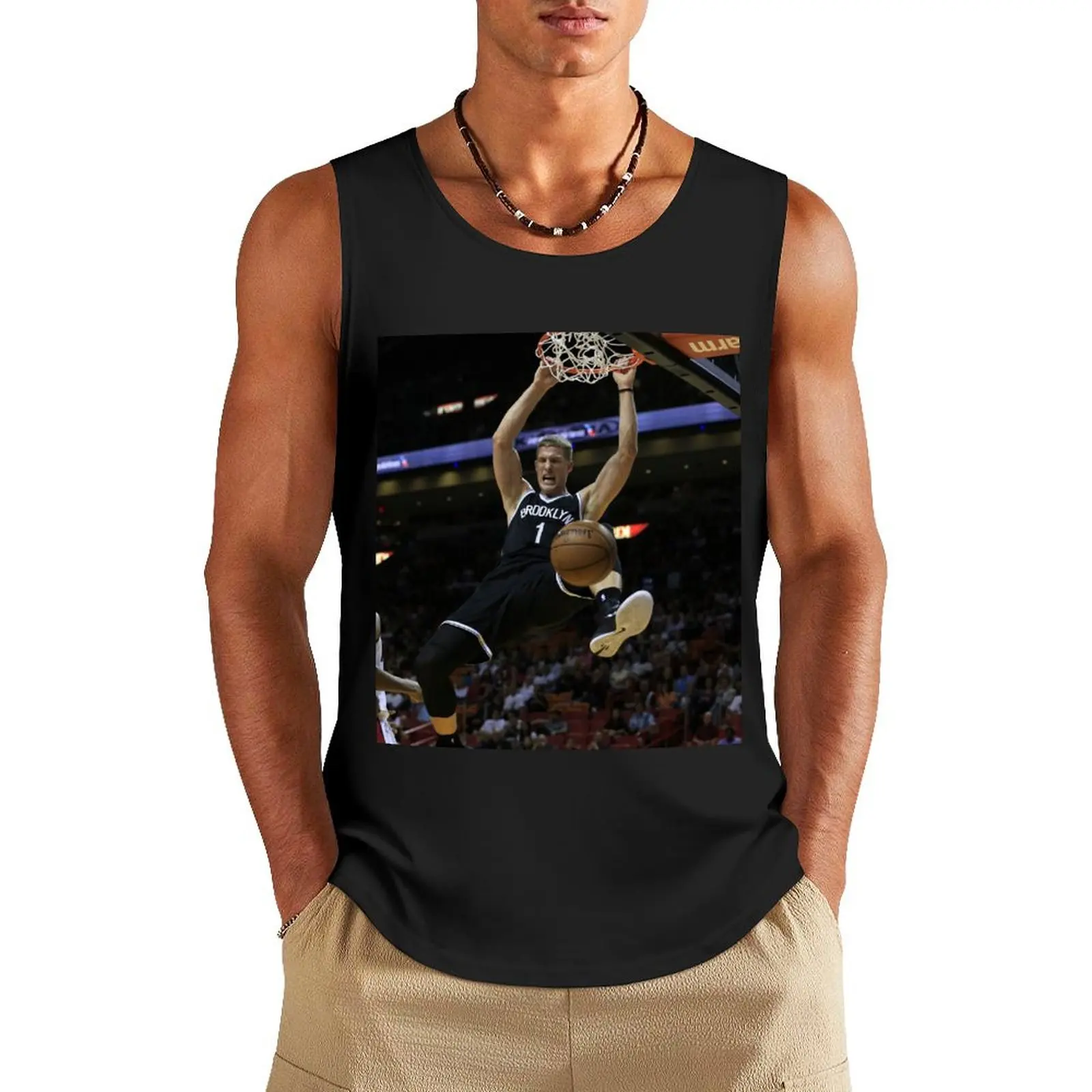 

Mason Plumlee Tank Top Men's gym clothing Bodybuilding clothing man