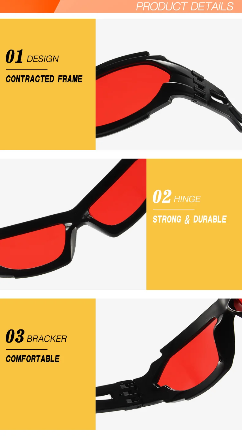 Outdoor Sport Sonnenbrille Frauen 2000S 90S Ästhetische Y2K Sonnenbrille Männer Vintage Shades Mode Coole Punk Goggle Brillen Wellenförmige Beine – Detail 14