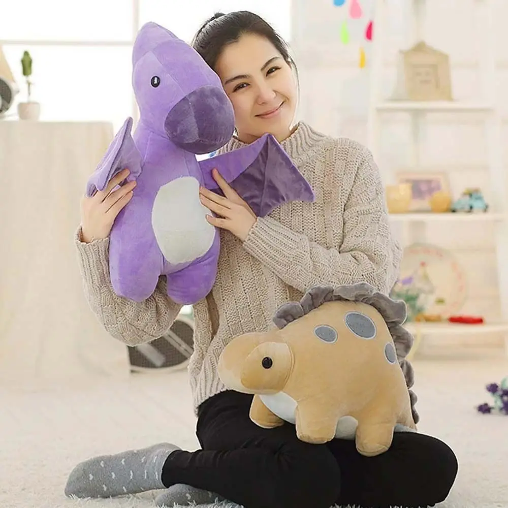 เด็กการ์ตูนสัตว์หมอนหมอน Plush Triceratops Home Decor หมอนนอนตุ๊กตาตุ๊กตา Dino ของเล่นไดโนเสาร์ Plush ของเล่น