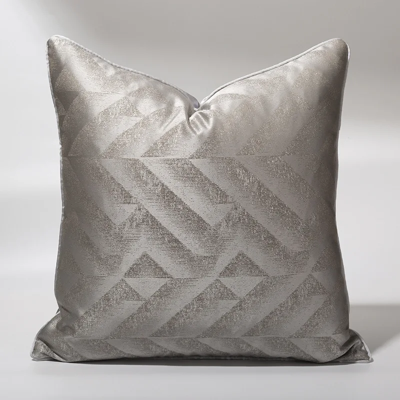 Black White Jacquard Luxury Throw Cushion Cover for Sofa Rectangle Linen Decor Pillow Cover for Living Room 18x18  20x20 Inch