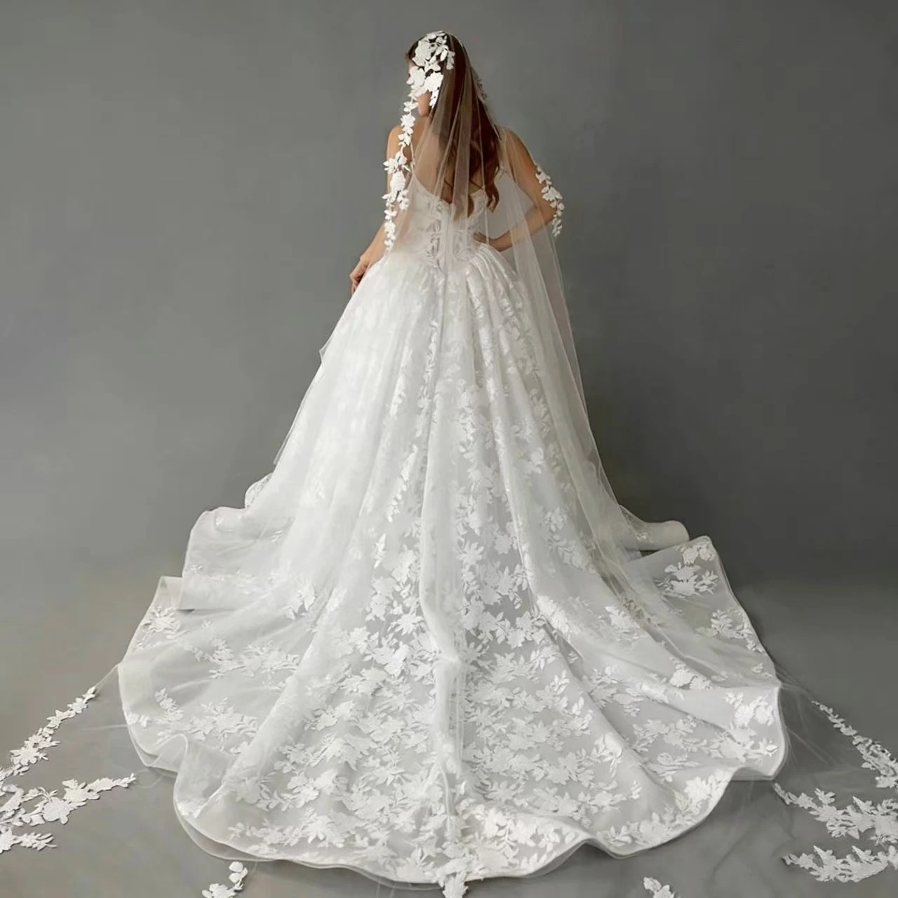 Customized Sleeveless A-Line Lace Wedding Dress 2026 Sweetheart Appliques Pearls Bride Gown Princess Vestido De Novia
