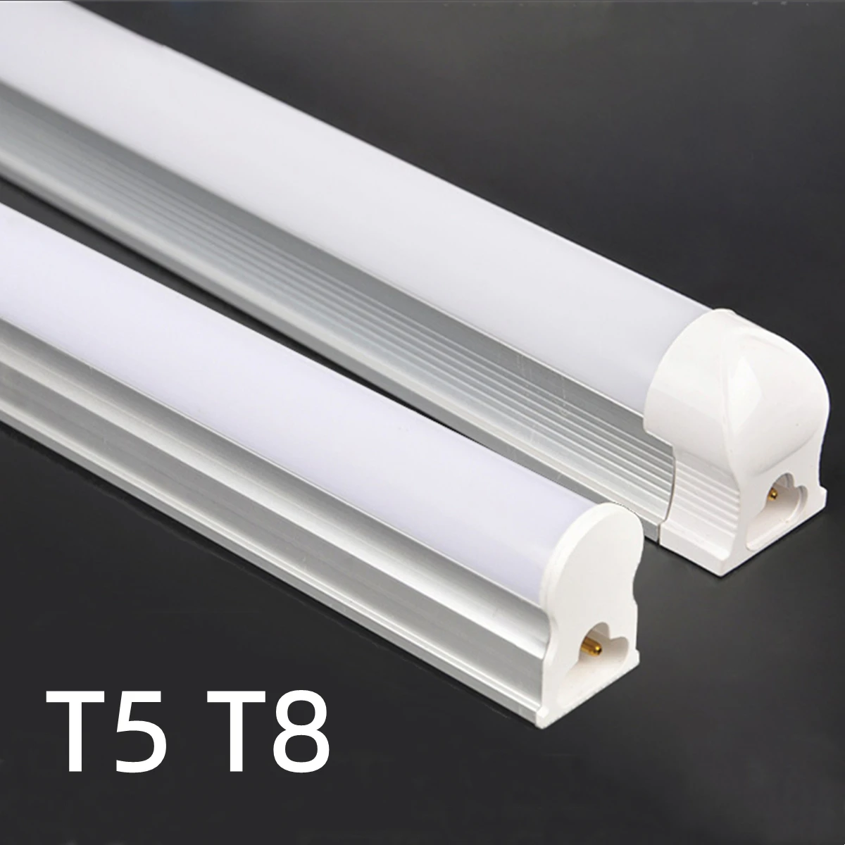 Aluminiumprofil-Lichtleiste, T5, 15 W, T8, 25 W, 50 cm, kein Flimmern, LED-Röhre für Wohnzimmer, Arbeitszimmer, Küche, Schrank, Werkstatt, Hotelbeleuchtung