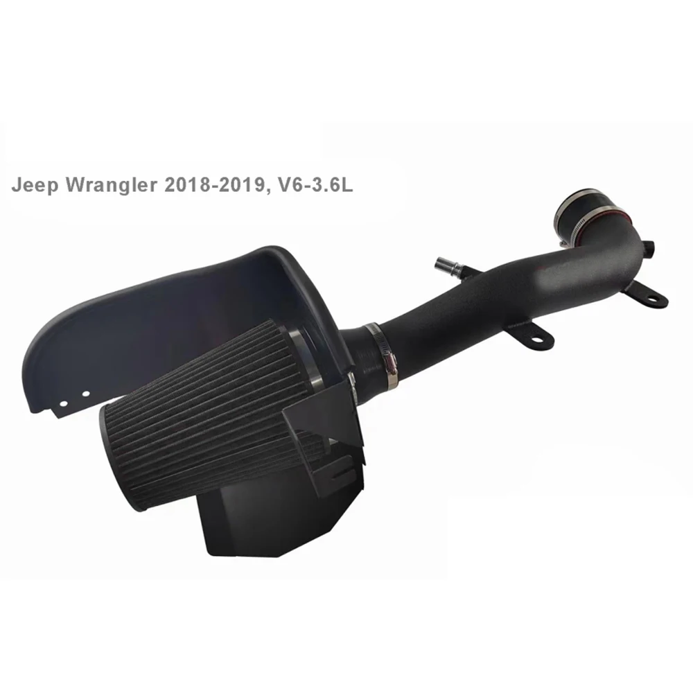 

Performance ForJeep Wrangler V6-3.6L High Flow Cold Air Intake Filter Pipe Kit 2018-2023