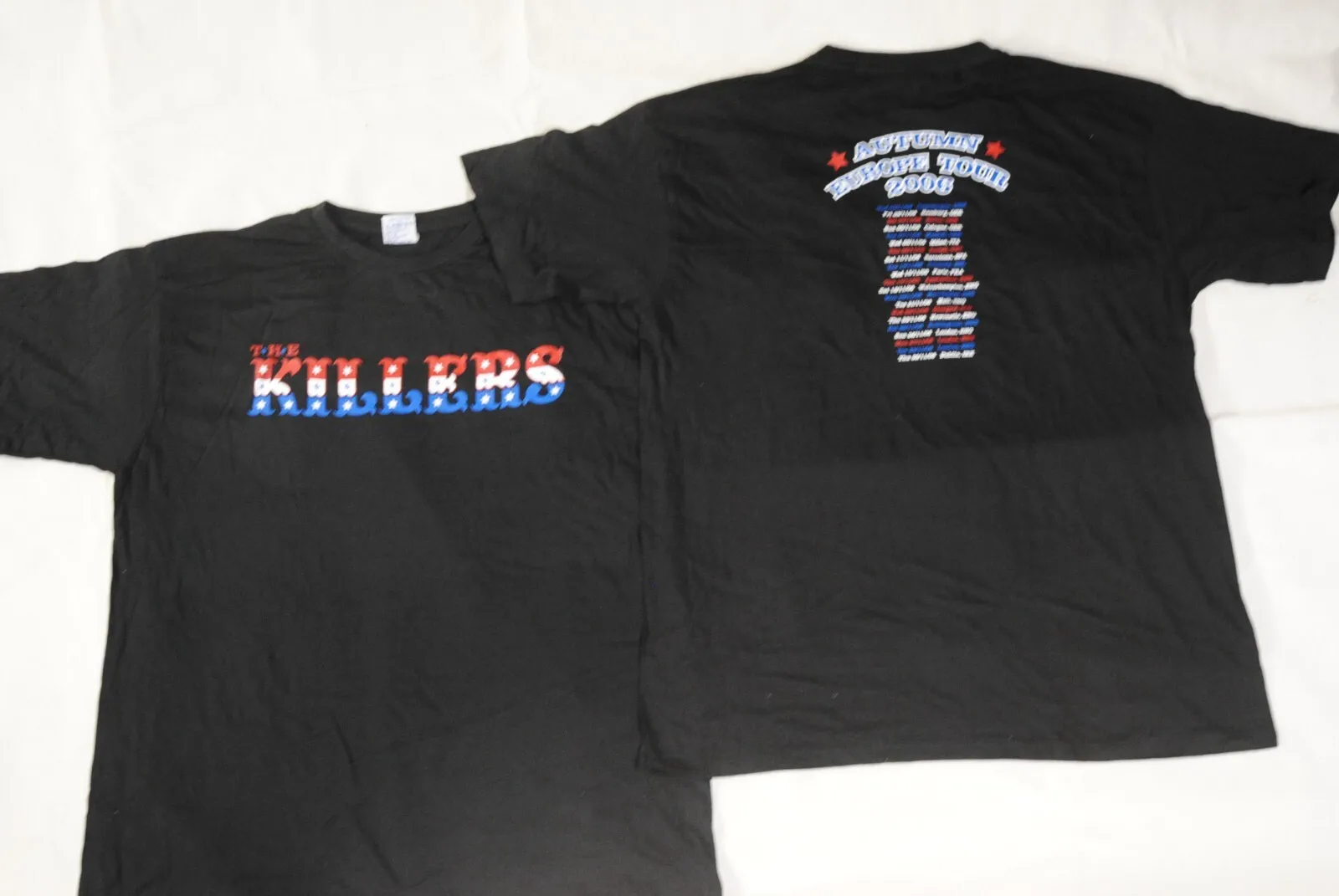 The Killers Color Logo Otoño Europa Tour 2007 Camiseta Nueva Official Band Grupo