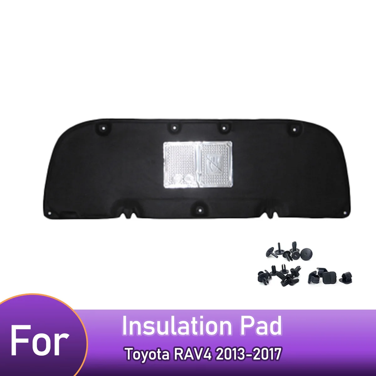 

Front Engine Hood Insulation Pad Heat Sound Cotton Soundproof Mat Cover Foam Fireproof for Toyota RAV4 2013-2017 Car Accessories