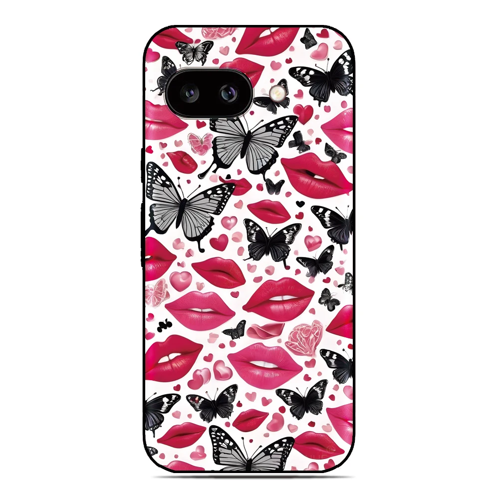 Funda de teléfono Kiss Lip Heart para OPPO A5x 4G A79 5G A80 A3X A5 A3 Pro A8 A9 A53 2020 A40 A2X A16 A16s A15 A17 A17K A18 A38