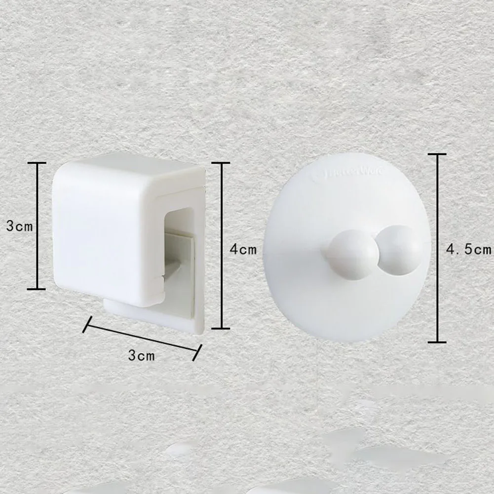 Toothpaste Holder ‎Toothbrush Holder Brushes And Toiletries White ‎Silicone 4.5 Cm Diameter Suction Cup Design