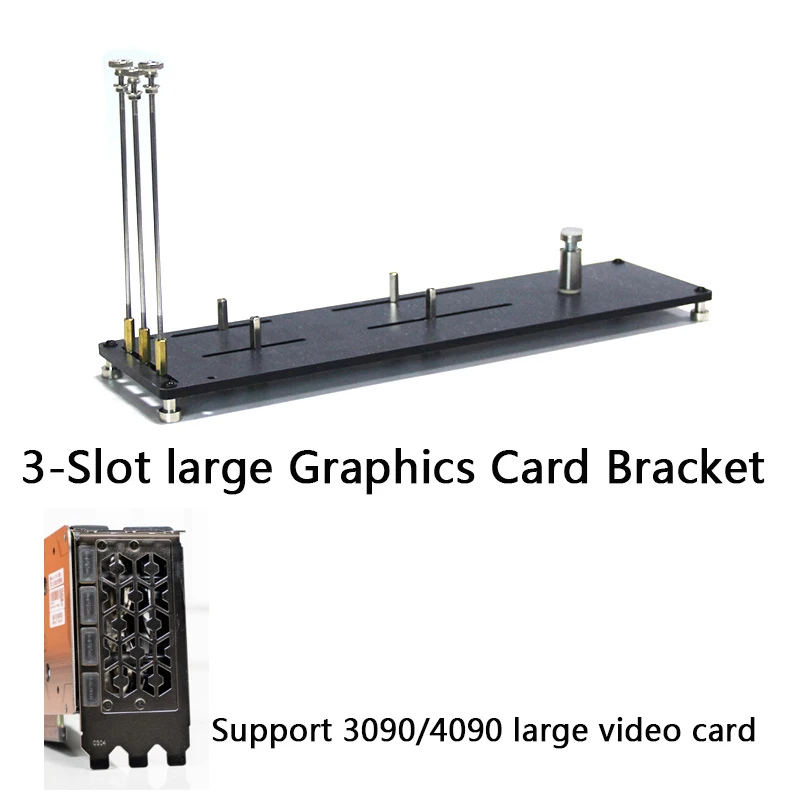 3slot Graphics card support frame 90 degree bogie for 3080/3090/4090 large video card 3-slot GPU card anti deformation frame