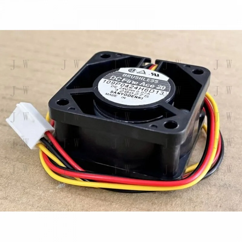 DDJ  1 PCS FOR SANYO Fan 109P0424H6D13 DC 24V 0.07A 40*40*20 4CM 3 pin