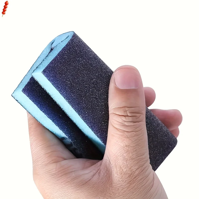6-stufiger doppelseitiger Schleifschwamm, waschbar & wiederverwendbar, Nass/Trocken für Holz/Metall/Kunststoff/Möbel, Feinschleifen – Detail 8