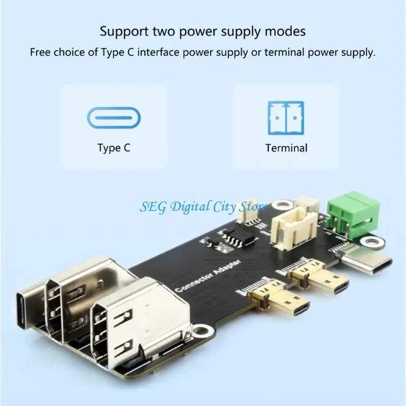 U75B-Adapterplatine, multifunktional, anwendbar für RPi5/4B Video- und Höradapter