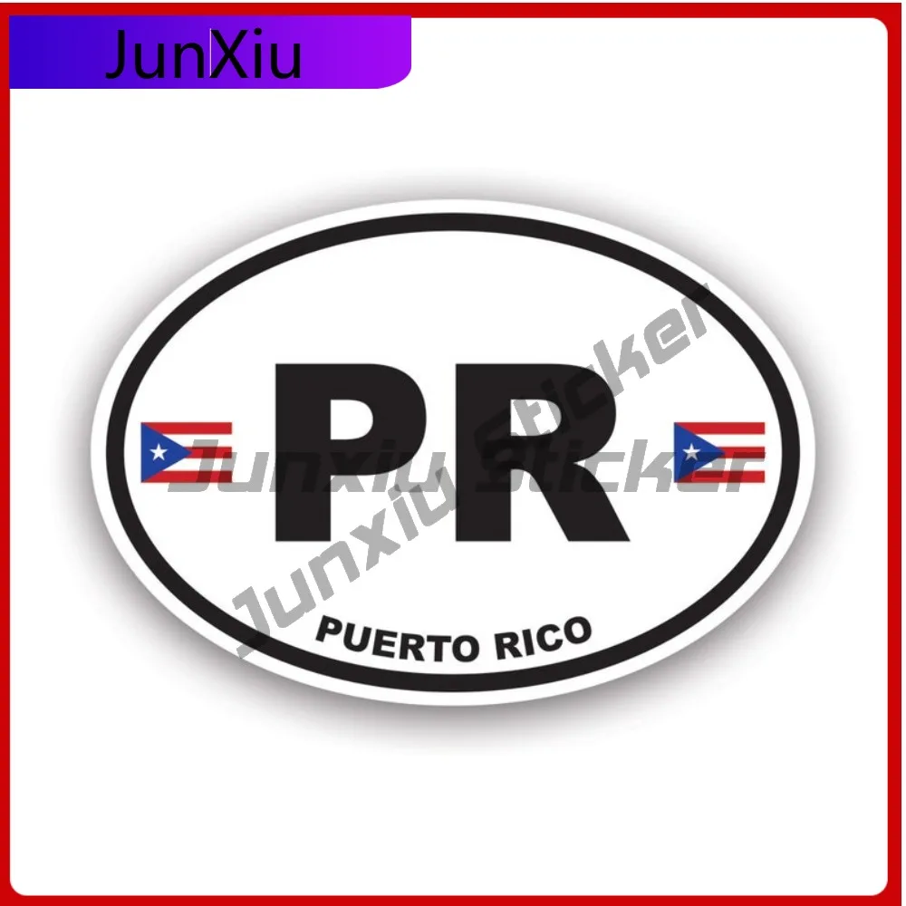 

Puerto Rico Oval Sticker Waterproof Outdoor Funny Car Waterproof Vinyl Decal For Suvs Fun Sticker Unique Sticker Sticker