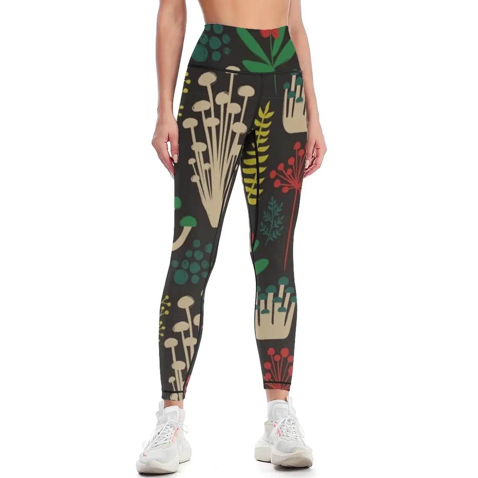 

Mushroom Medley Leggings legging gym for fitness sports shirts gym trousers Womens Leggings