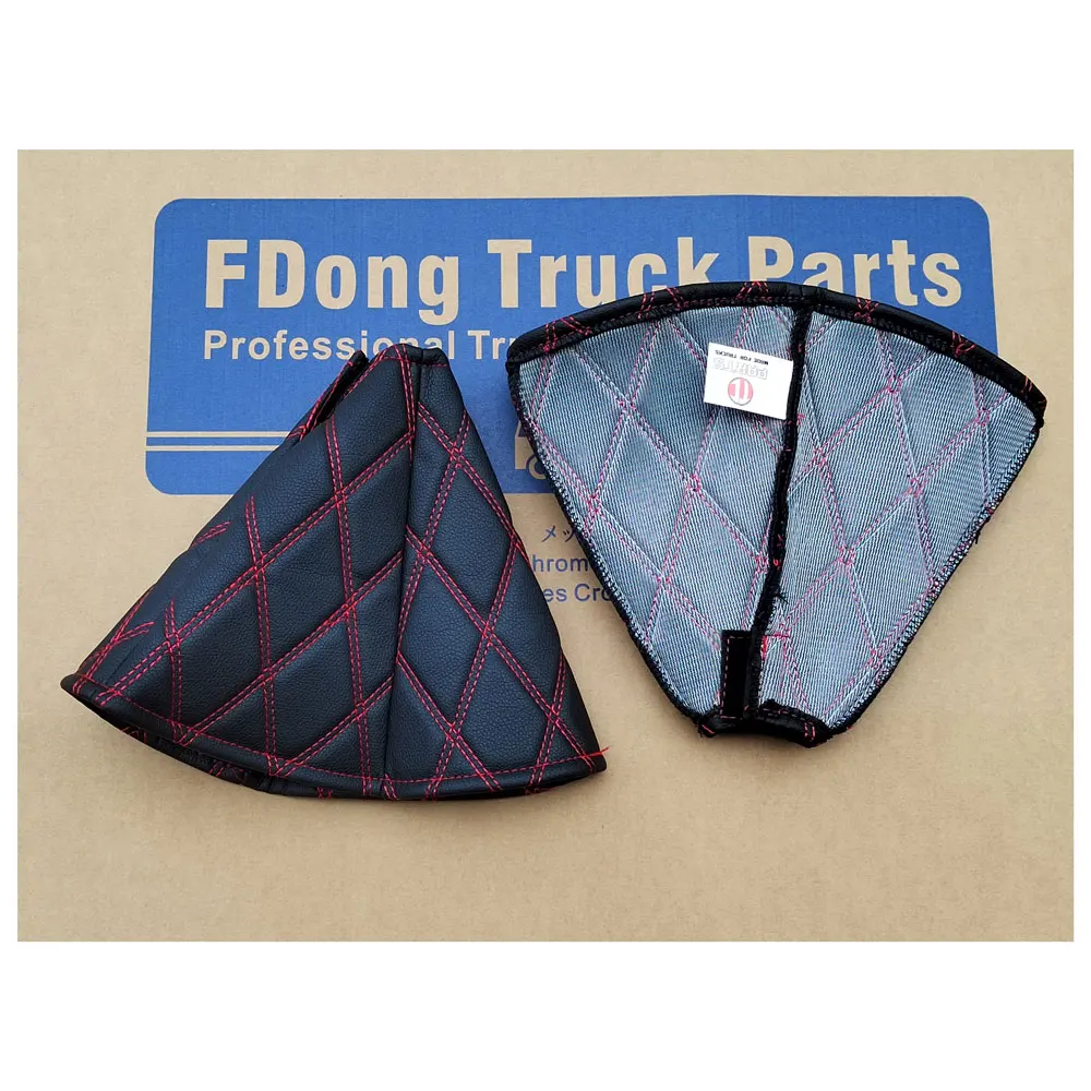 FDONG Dust Cover Matte Black + Red Line /Mirror Pearl Blue for General Trucks - view 2