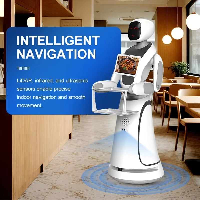 Afbeelding 5: Professionele fabrikant van multifunctionele intelligente robotrestaurants, robotbedieners en automatische roboten voor het bezorgen van eten