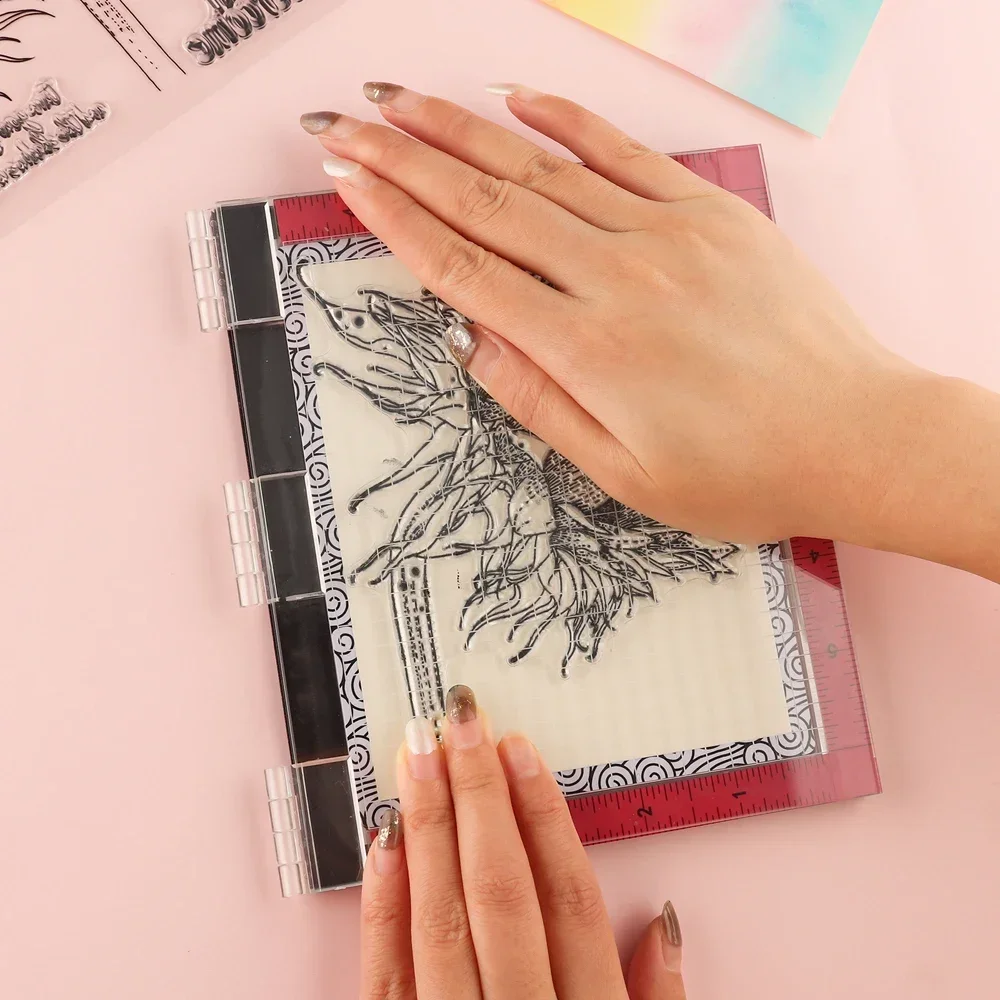 2-3 قطعة/المجموعة البسيطة منخفضة Stcik حصيرة 4.75x6 بوصة قطع الحصير الوسادة متعددة الاستخدام تك/ختم حصيرة عيد الميلاد الحرفية سكرابوكينغ أدوات جديد #3