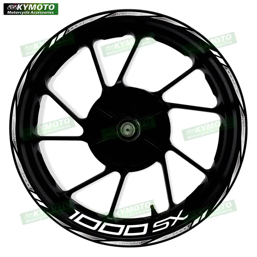 For 1000SX 1000 SX Motorcycle 17 Inch Front And Rear Racing Wheel Stickers Car Reflective Motorbike Hub Tape Decal Sticker