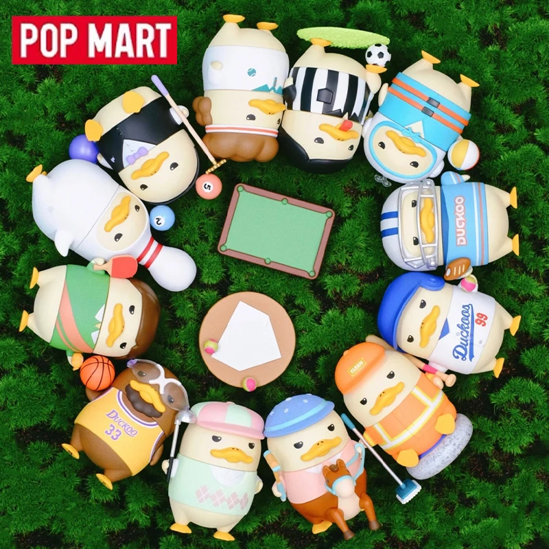 

POP MART Duckoo Ball Club Series Genuine Blind Box Mystery Box Kawaii Ornaments Figurines Home Decor Desktop Model Dolls