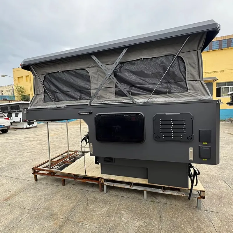 Premium Overland Truck Camper with Spacious Sleeping Tent for Pickup Travel Expeditions and Weekend Getaways