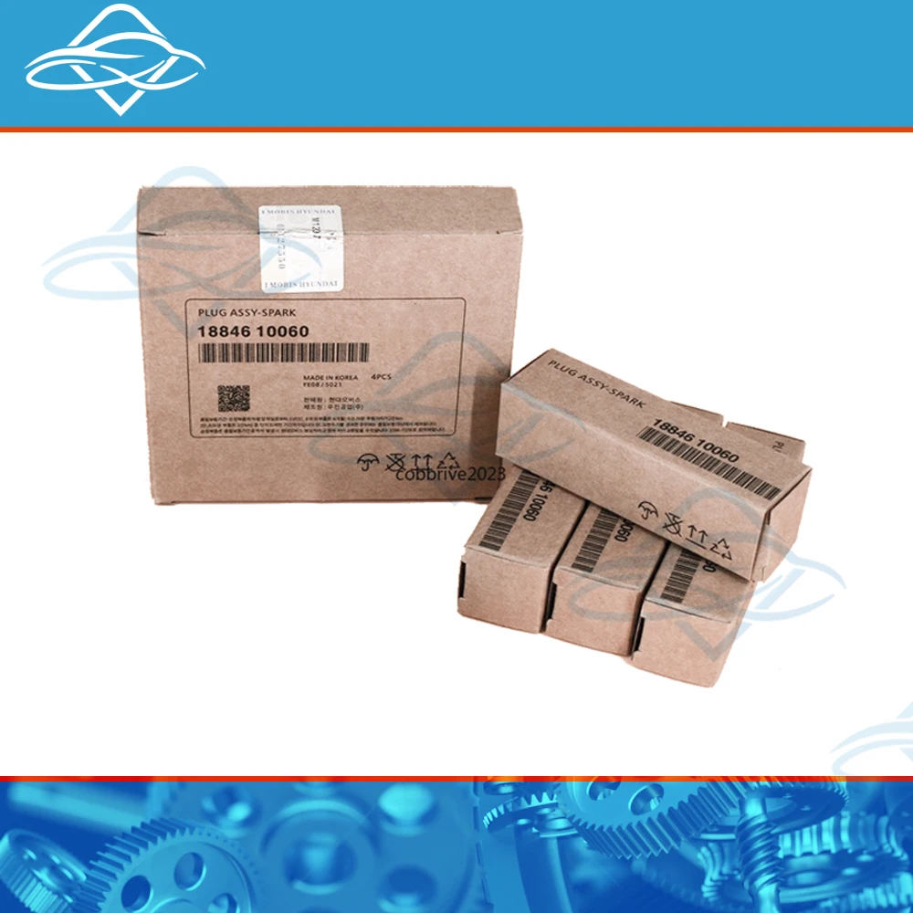4pcs 18846-10060 SILZKR6B10E Iridium Spark Plug For Hyundai I30 IX35 IX40 Kia Rio Soul Accent Veloster Solaris 1884610060