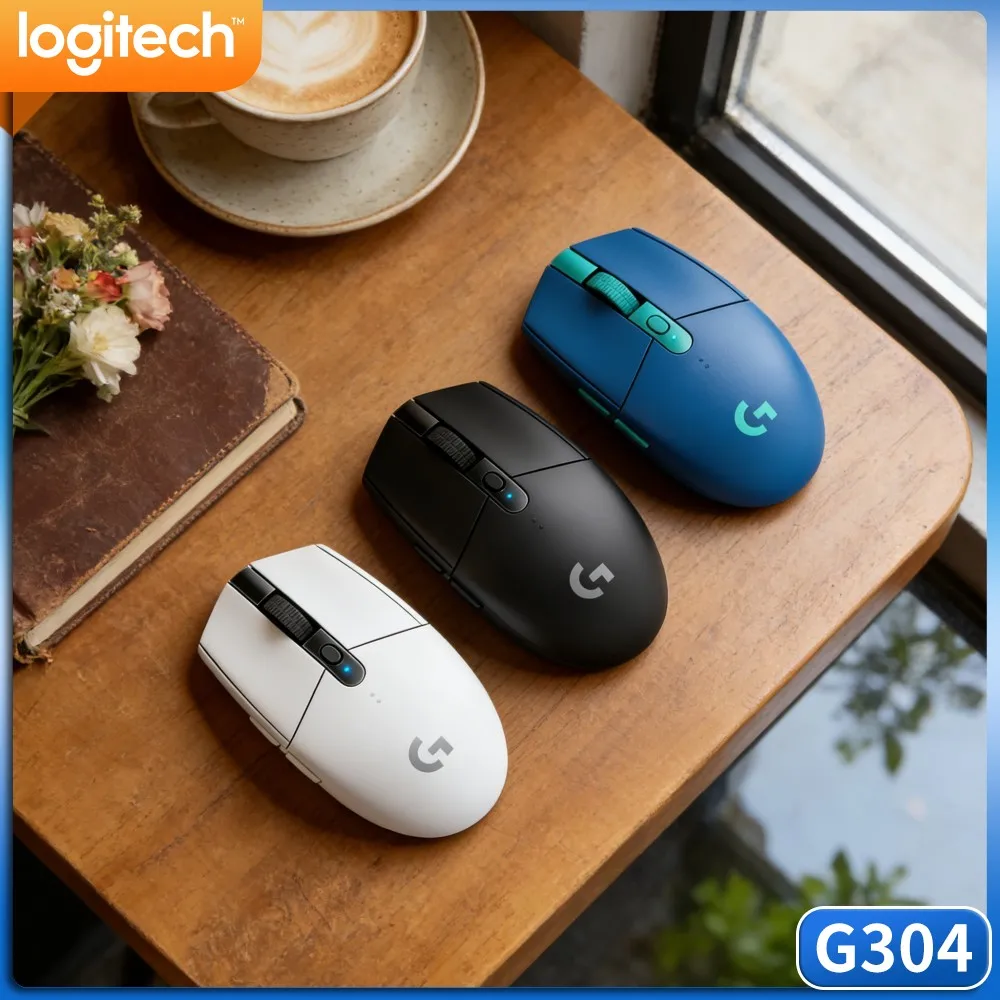 Logitech G304 LIGHTSPEED Wireless Gaming Mouse HERO Precision Tracking For Online Learner FPS Gamer Home‑Office Staff