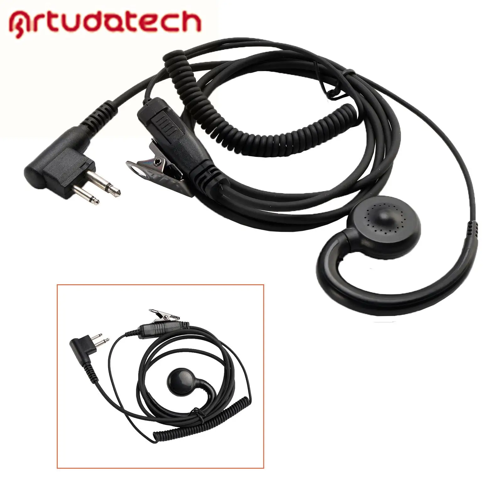 M-018 Small PTT-B6 Curve Hook Earhook Headset for GP2000 CP88 SP10 PRO1150 P040