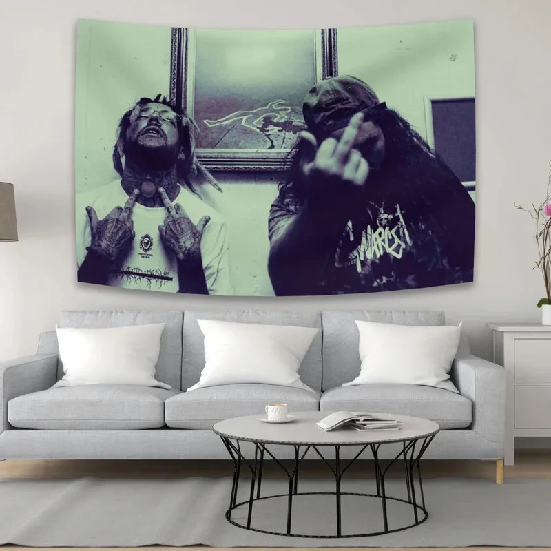 

VIKAMA Suicideboys Tapestry G59 Record Wall Art Gothic Rap Aesthetic Decor Perfect for Bedrooms & Dorm Rooms Ideal Fan Gift