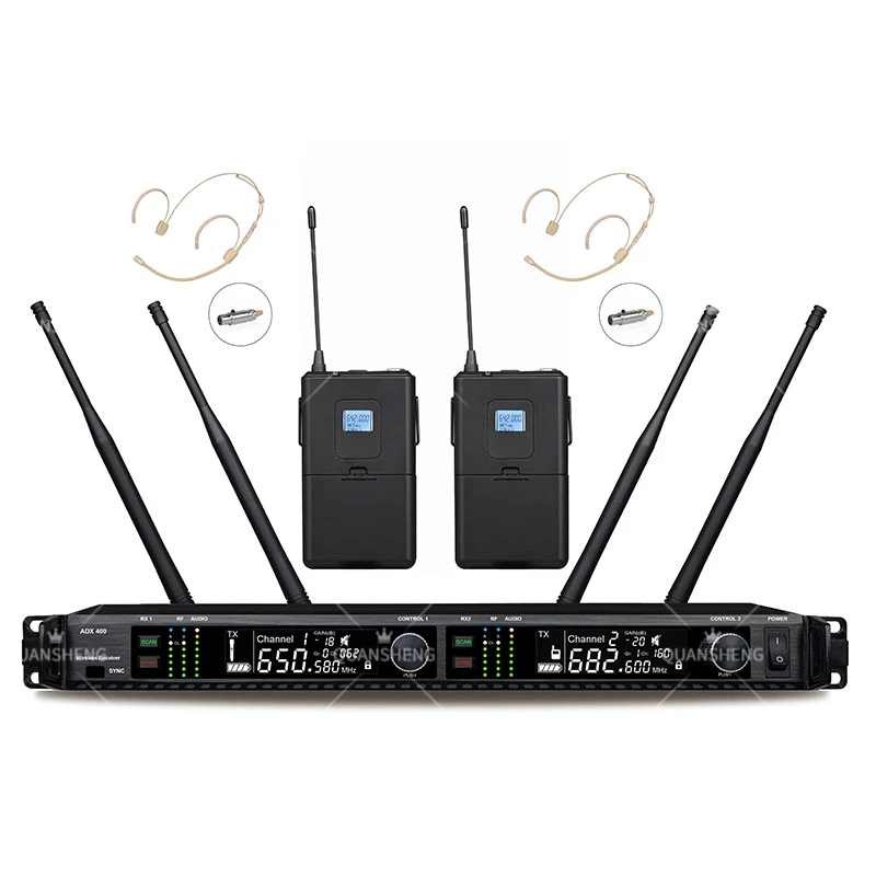 ADX400 KSM9 Dual Channel True Diversity Wireless Microphone System Ultra-high Frequency  Studio Microphone